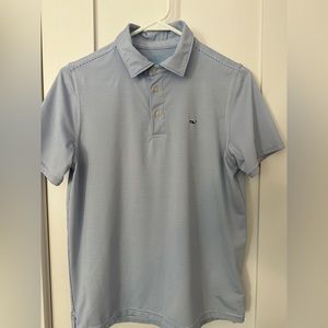 Blue stripped boys Vinyard Vines polo